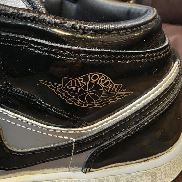 Nike Air Jordan Black and Silver Sneakers - Picture 4 of 5